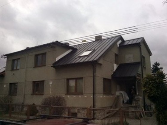 Provedení realizace střechy RD v Olomouci - realizace v r. 2015